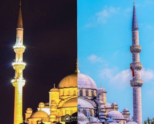 تفاوت جالب روز و شب شهر استانبول